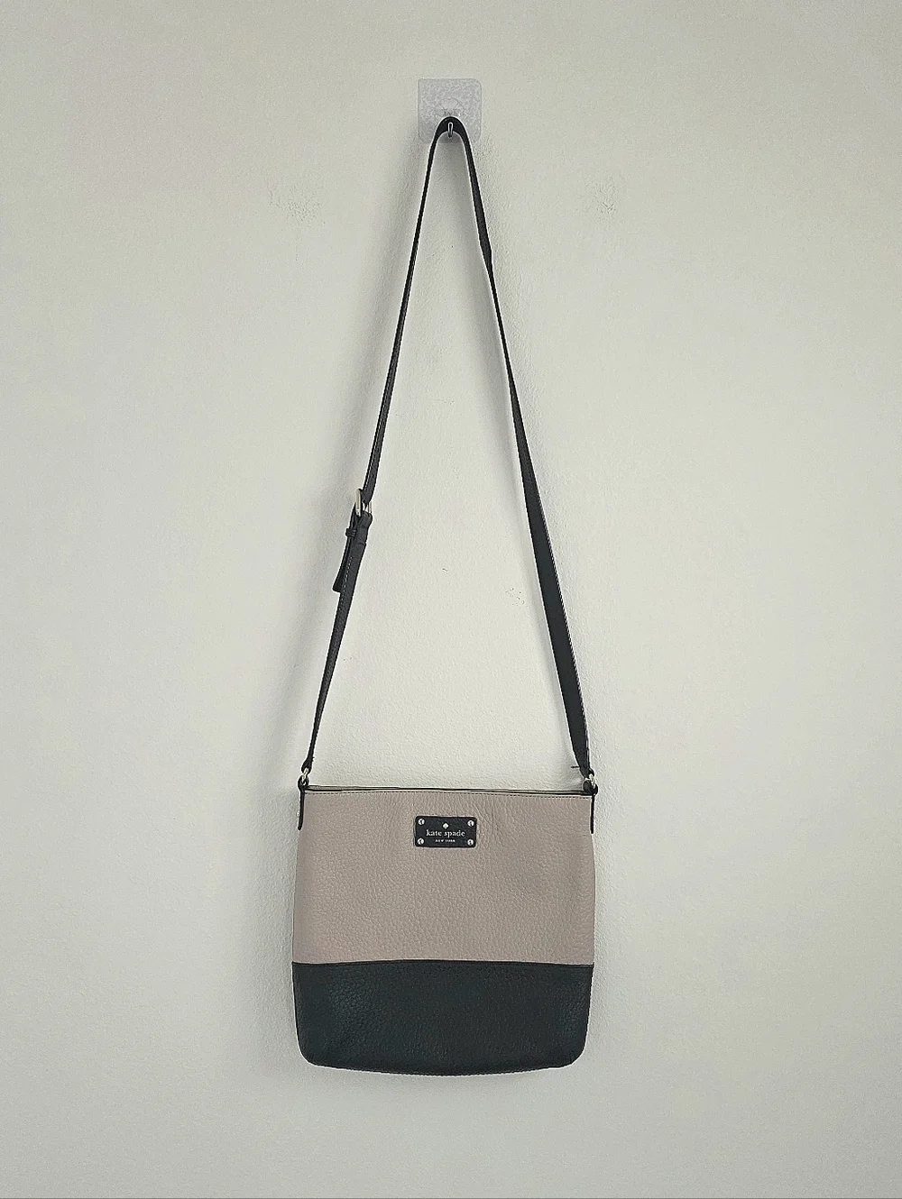 kate spade Pink and Black Leather Crossbody